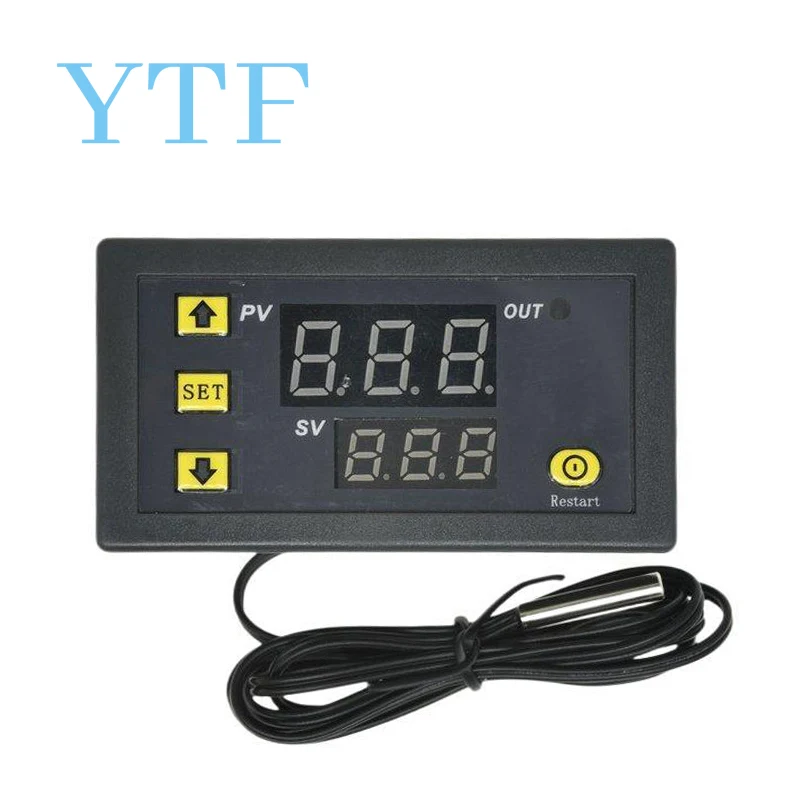 W3230 Mini Digital Temperature Controller 12V 24V 220V Thermostat Regulator Heating Cooling Control Thermoregulator With Sensor