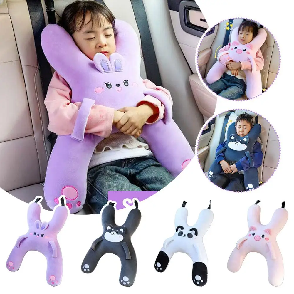 

Car Neck Child Seat Back Pillow Long-distance Driving Car Headrest Sleeping Neck Pillow Kid Safe Travel X4C7