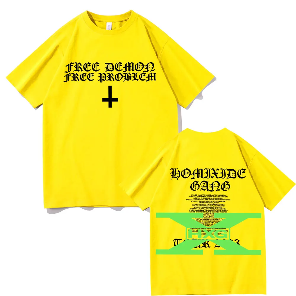 Rapper Homixide Gang Shot or Not Graphic T-shirt Playboi Carti