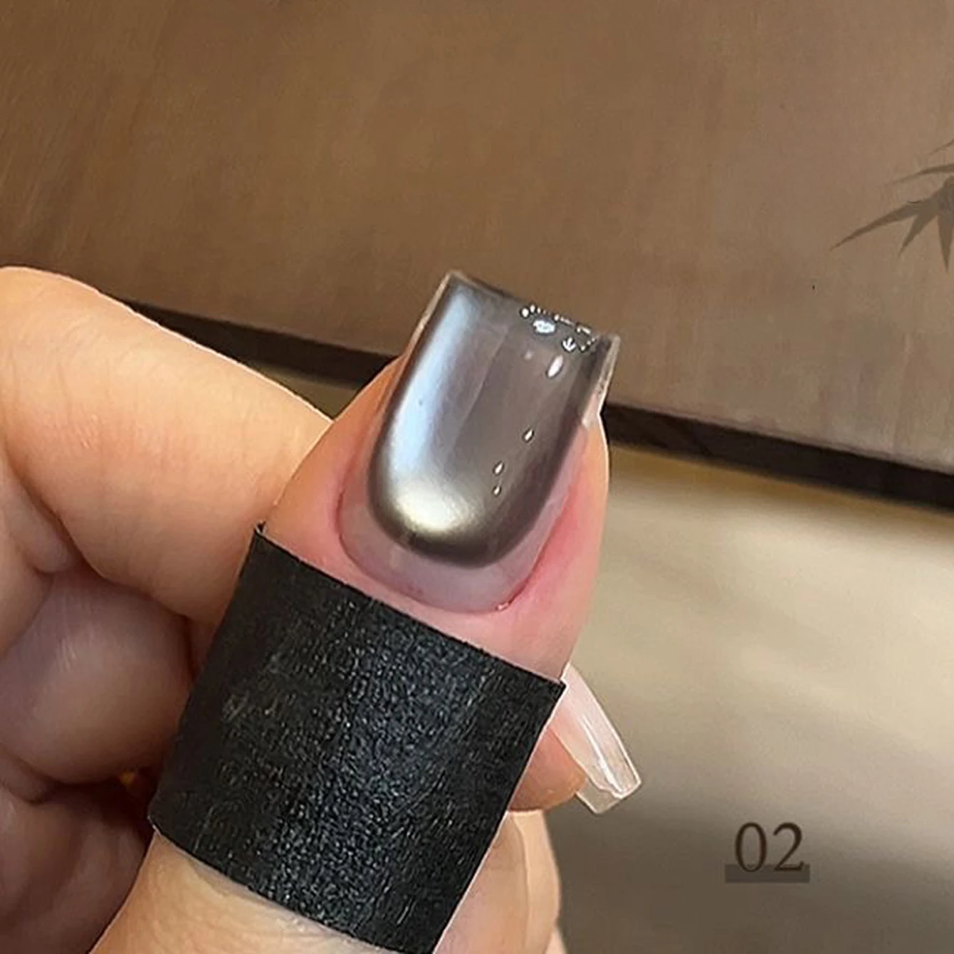 MIANEL 10ML Rauchgrauer Katzenaugen-Gel-Nagellack 2026 Neuer Trend, Funkelnd & Schmeichelnd, Grauton Glasperlen Katzenaugen-Nägel – Detail 8