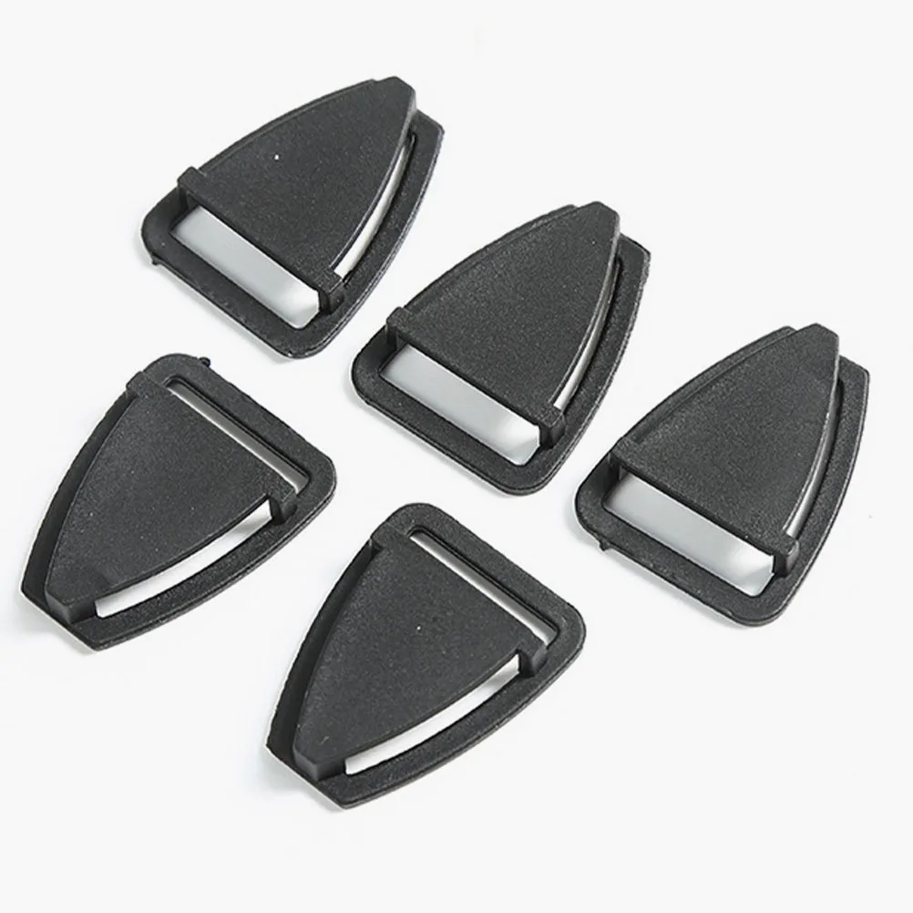 

100Pcs Triangle Safety Buckles for Hard Hat Chin Strap Replacement Durable Plastic Clip Accessories Replacement Buckles