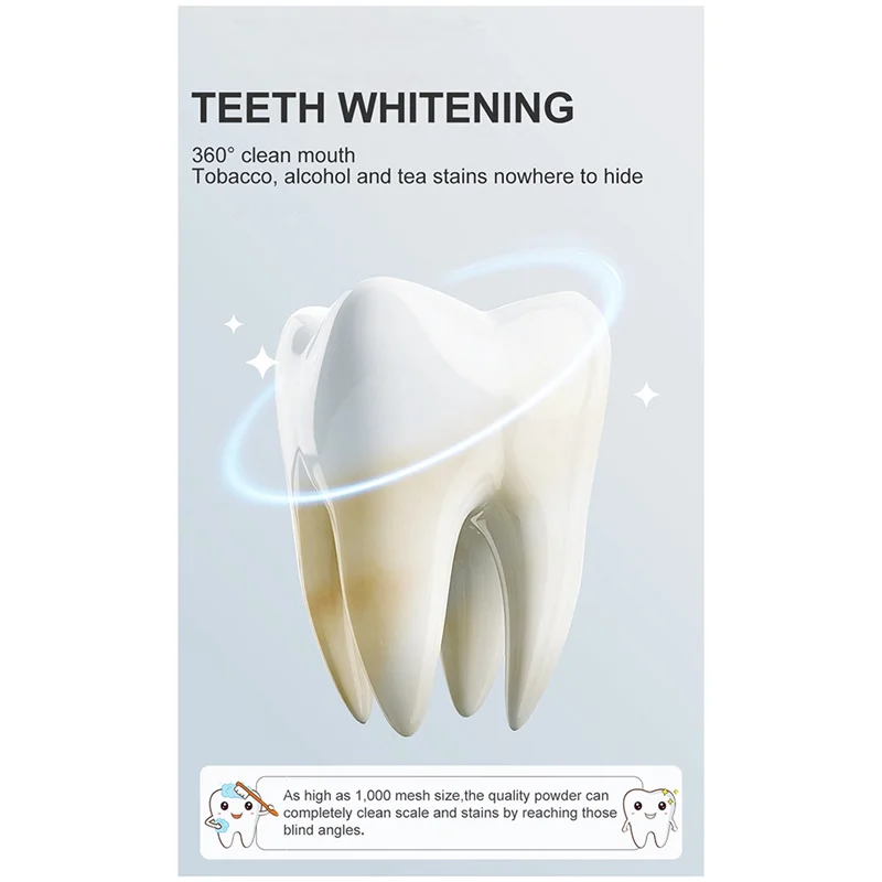 مسحوق تبييض الأسنان، جوهر اللؤلؤ، معجون الأسنان الطبيعي، مجموعة فرشاة الأسنان عن طريق الفم لإزالة البقع والبلاك