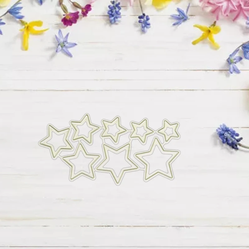 Sterren metalen stansmessen stencil scrapbooking diy album stempel papieren kaart