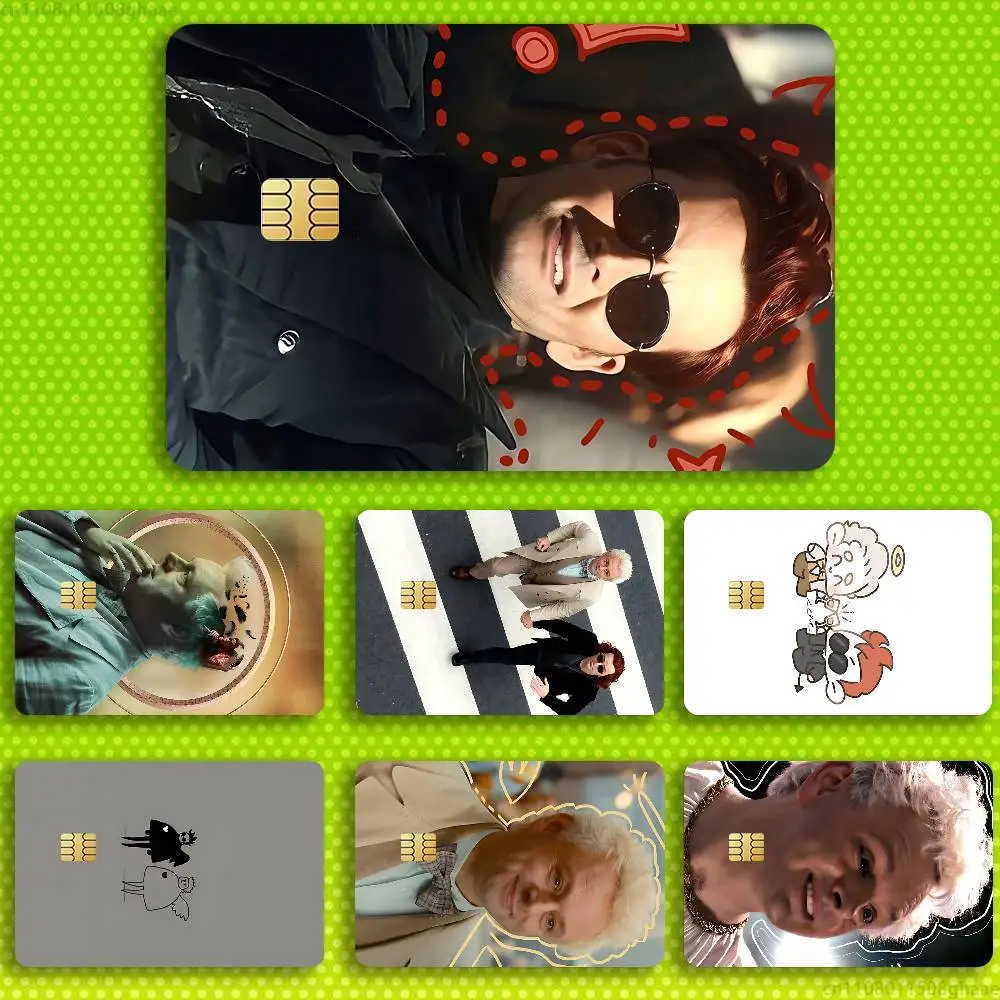 

good O-omens Sticker Film Tape Skin for Credit Card Debit Card Cartoon Waterproof Stickers Small Chip