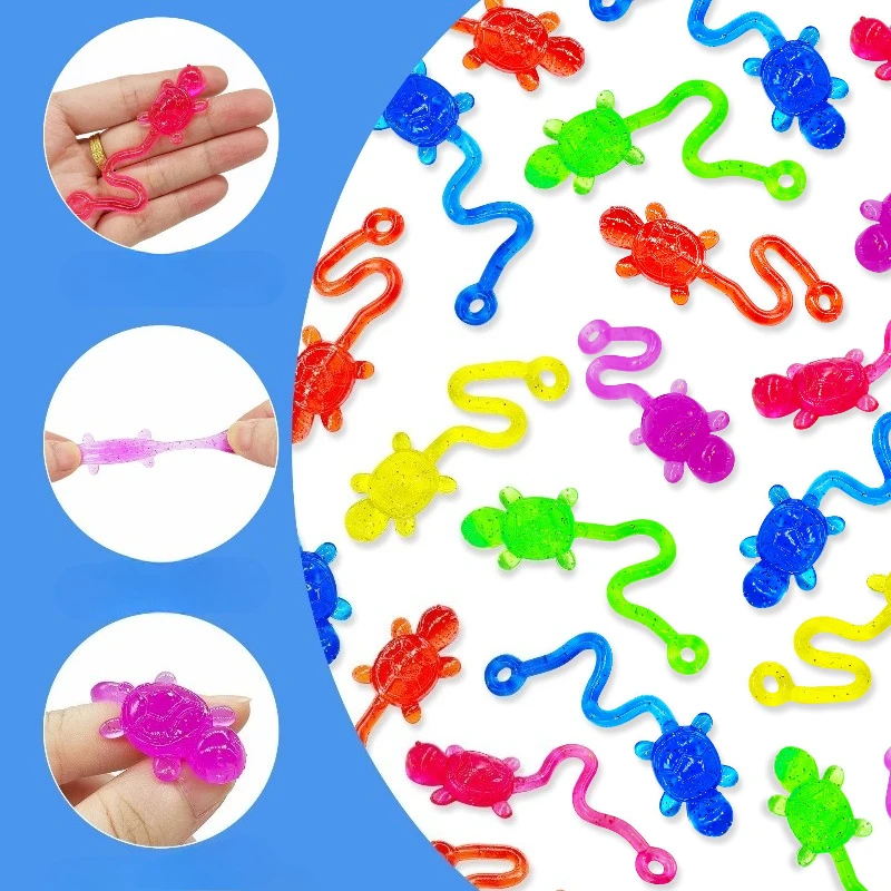 Tortuga adhesiva TPR creativa, 3 uds., Color aleatorio, tortuga trepadora de pared colorida, juguete para regalo de Halloween, juguetes para aliviar el estrés, juguetes para apretar