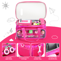 Carrying Case with Shoulder Strap Travel Carrier Bag Travel Organizer Case for Tonies Figures Headphones and Charging Station