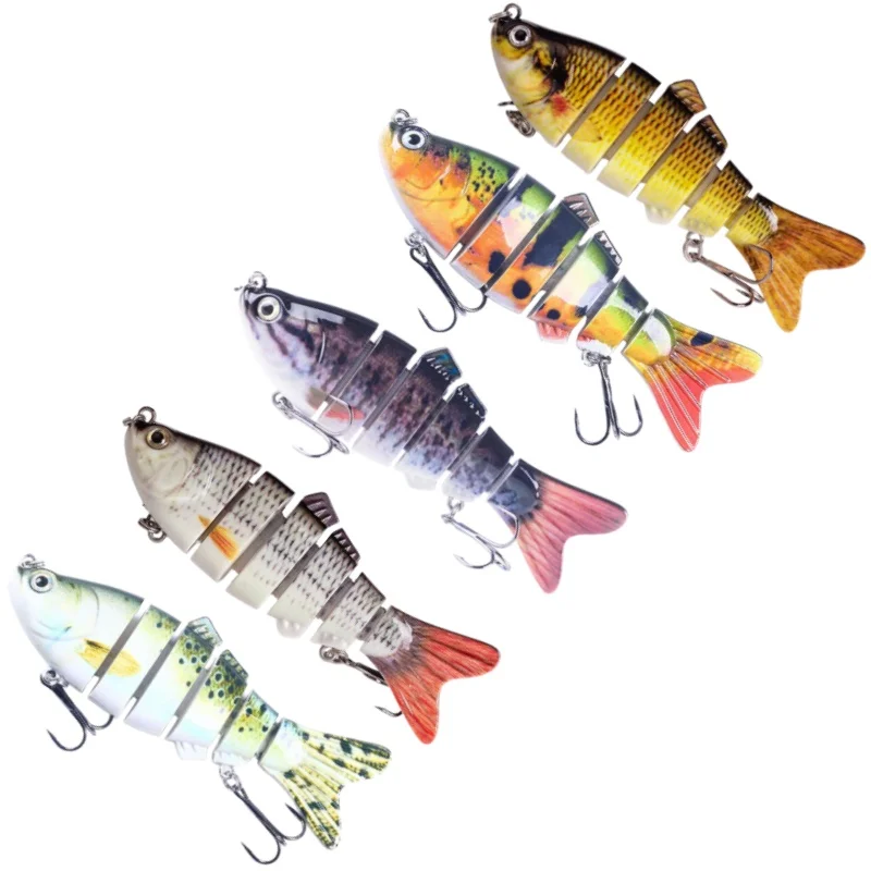 wondersee 95mm 17g Fishing Lure Sinking Segment Multi Jointed Swimbait Artificial Wobblers Crankbait Hard Bait Pesca Tackle