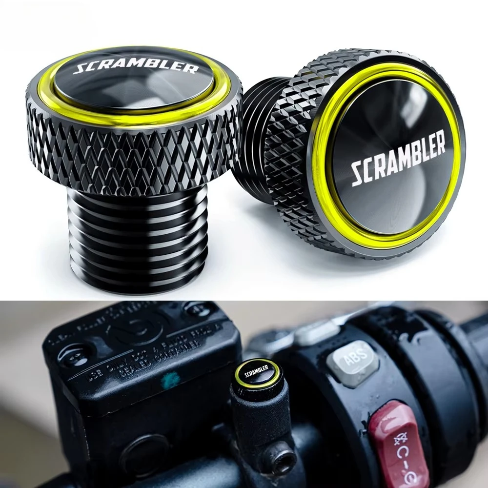 For Ducati Scrambler 800 1100 ICON 800 Desert Sled 2017-2022 2021 Motorcycle Accessories Aluminum Mirror Hole Plugs Screws Bolts