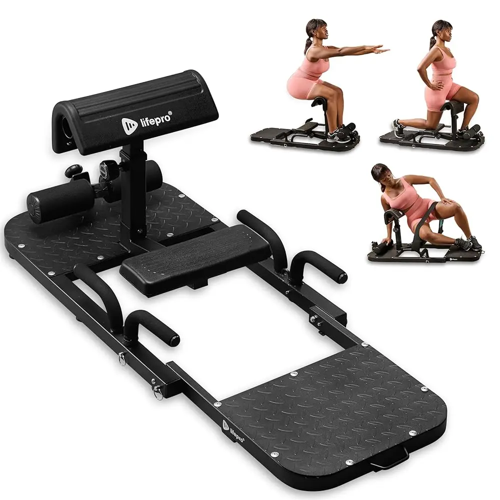 

Тренажер для ягодиц Lifepro Hip Thrust – Регулируемое оборудование для тренировки ягодиц дома – Складной тренажер GluteBlast для развития ягодичных мышц, Sissy Squat Ma
