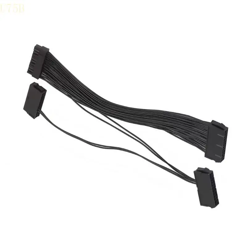 

U75B 30cm 24Pin Male 1 to 3 Female Power Supply Cable Connectors Extension Adapters