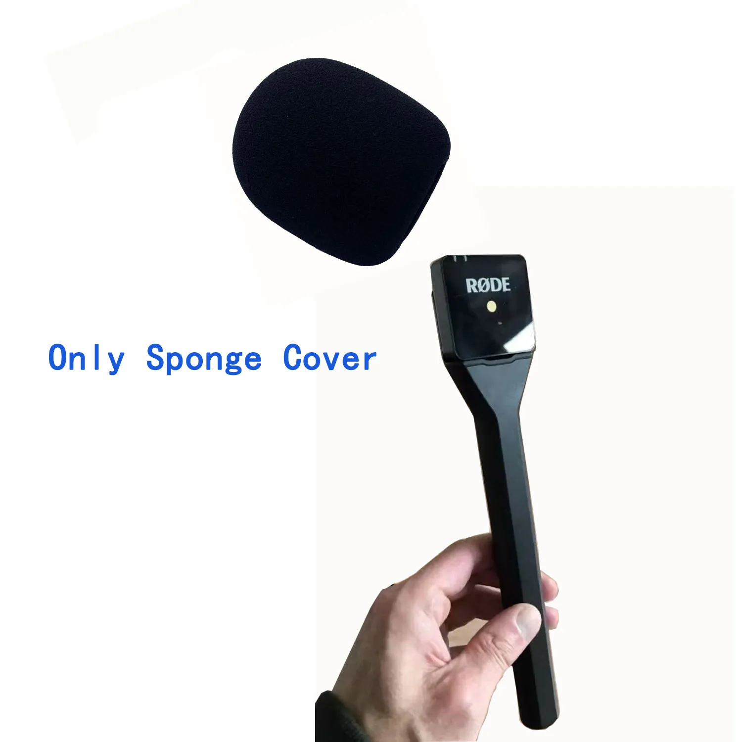 Espuma pára-brisa para RODE Wireless GO II, Dead Cat Pop Filter, MicrophoneSponge Printing Cover, marca personalizada, pára-brisas Mic, logotipo