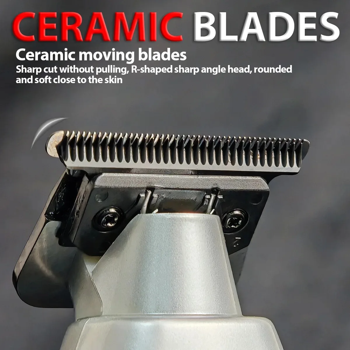 ماكينة قص الشعر الكهربائية الاحترافية للرجال BRDCLIP BRD 617 شفرة معدنية DLC مع ماكينة نحت قاعدة لصالون الحلاقة