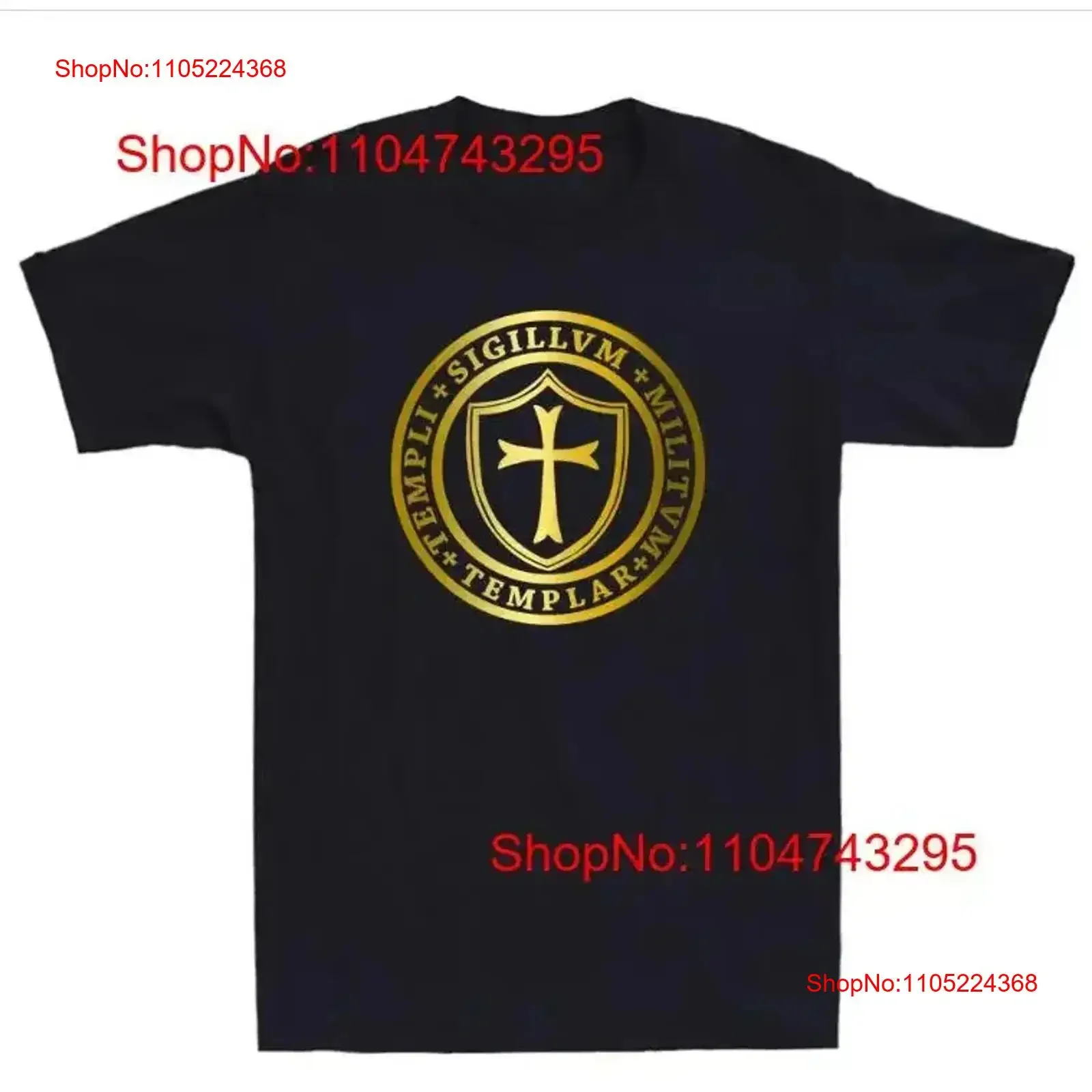 Knights Templar Cross Seal of Soldiers Logo Novelty Men's T Shirt vintage Washed Breathable designer clothes Soft streetwear