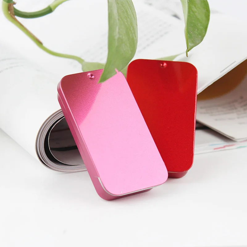 100PCS 16ml Sliding Cover Push-Pull Tin Case Portable Chewing Gum Metal Box Home Storage Container Wedding Jewelry Pill Cases