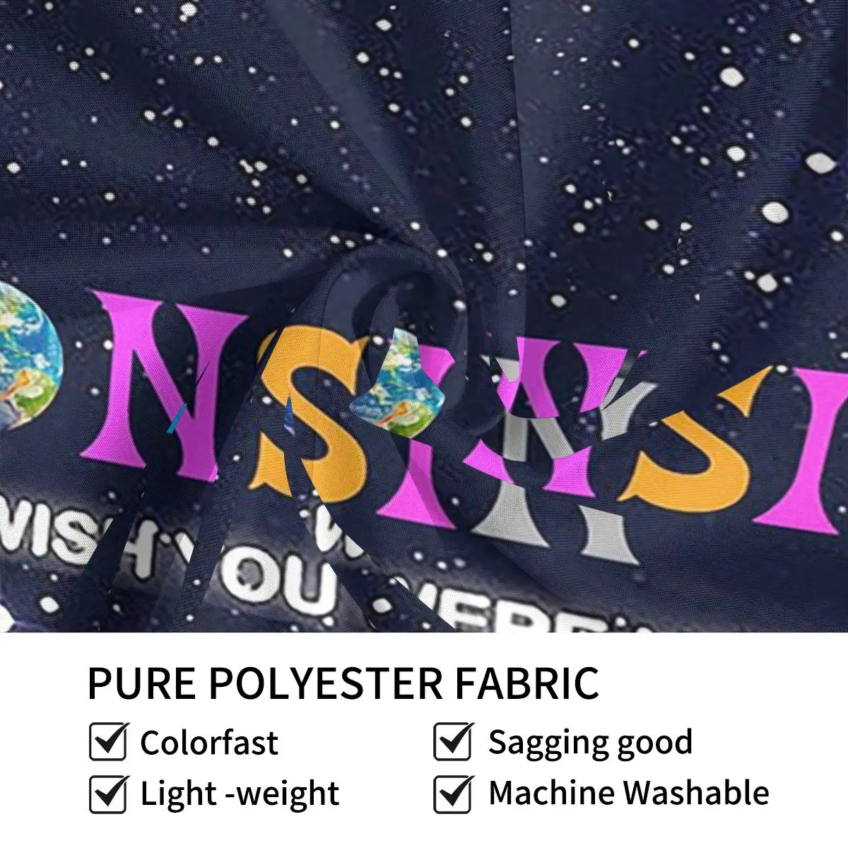 تحيات من ويسكونسن أستروورلد نسيج مضحك الجدار الشنق الجمالية ديكور المنزل المفروشات لغرفة المعيشة غرفة النوم #5