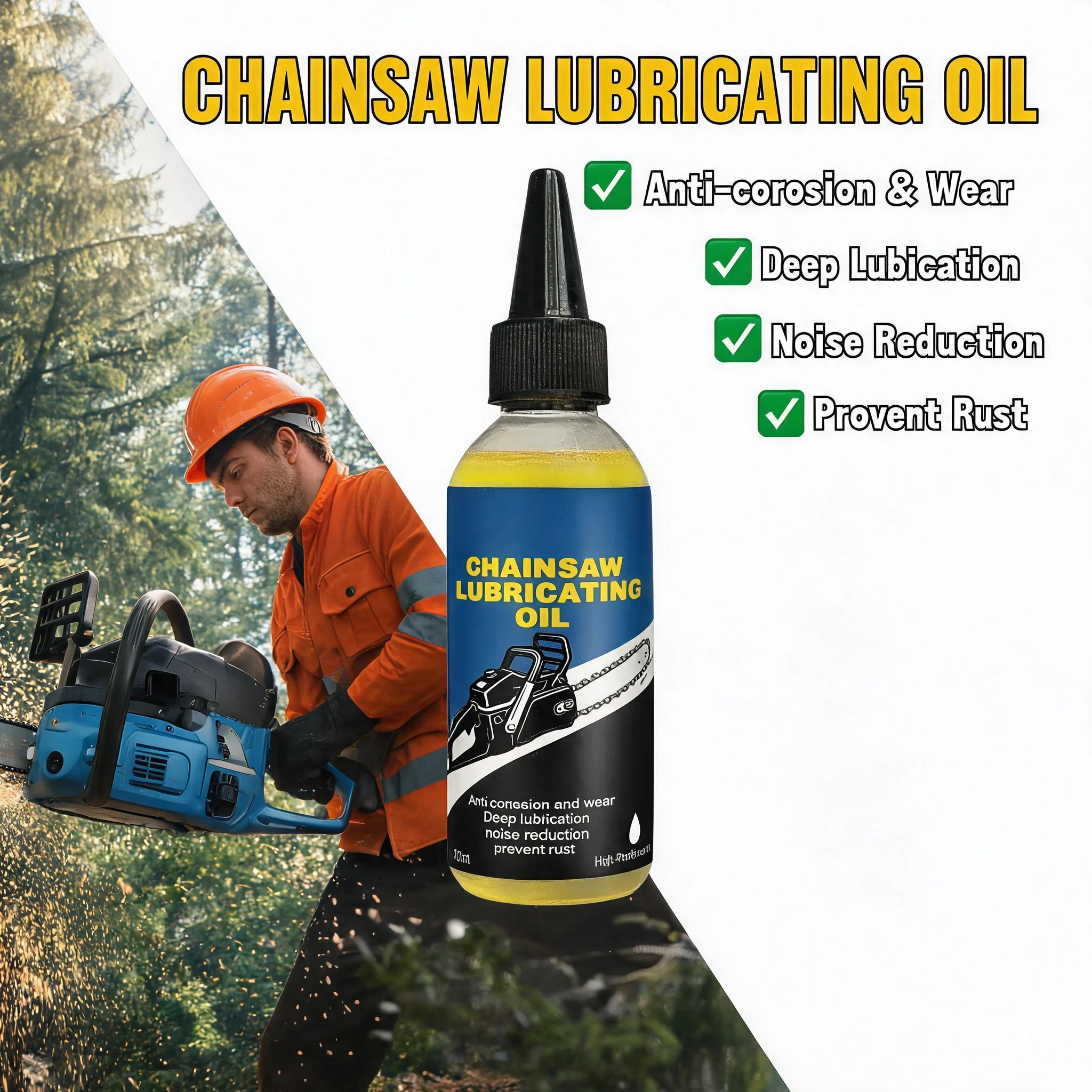 Chainsaw Lubricant Oil 1-5Pcs Bike Chain Lubricant Rust-Proof Deep Penetrating Lubricant Hedge Trimmer Multi-Purpose Lubricant