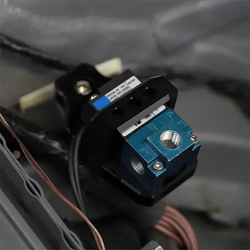 3-Port Billet Aluminum Solenoid Valve Mount Bracket for MAC/AEM Boost Controllers - Racing Car Application