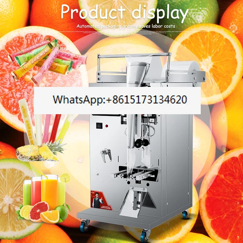 Ice Lolly Beverage Juice Popsicle Packing Machine Coconut Juice Ice Pop Popsicle  Pouches Film Food