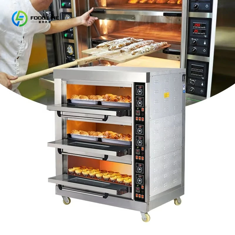 Customized Commercial Electric Bread Oven for Bakery Use New Condition Portable for Cake Pizza Nuts Corn Fruit Water