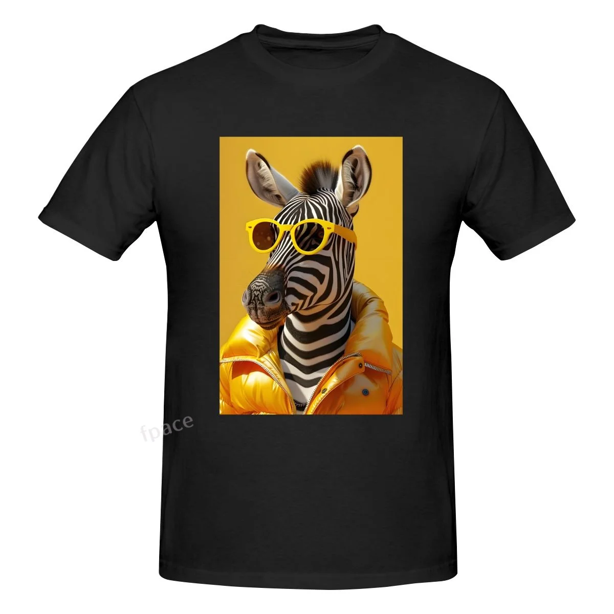 

FUNNY ZEBRA Casual Cotton Summer Men Clothing Tops Men's Basic Short Sleeve T-Shirt