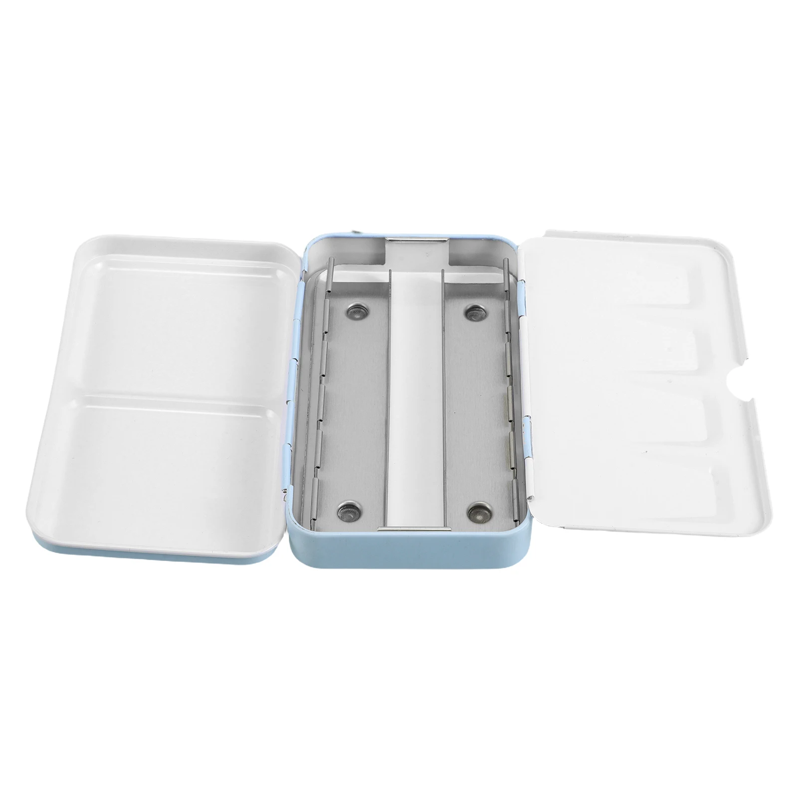 

Коробка для акварельных красок, пустой металлический оловянный контейнер, твердый пигмент для хранения, дорожный футляр, портативные легкие принадлежности