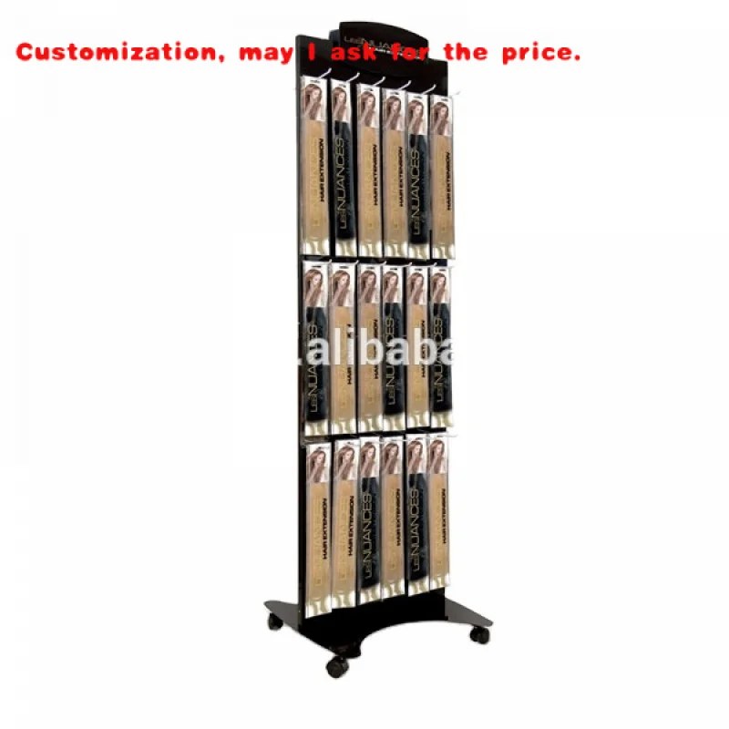 

custom.Custom Standing Beauty Salon Shop Store Hair Extension Hairpieces Products Display Shelf Stands Racks