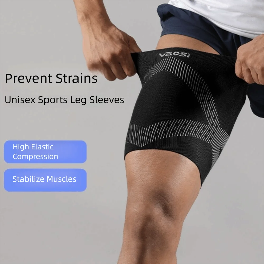 

Thigh Sleeves Thin & Light Leg Guards Breathable Elastic Leg Support Nylon Durable Upper Leg Sleeves Running
