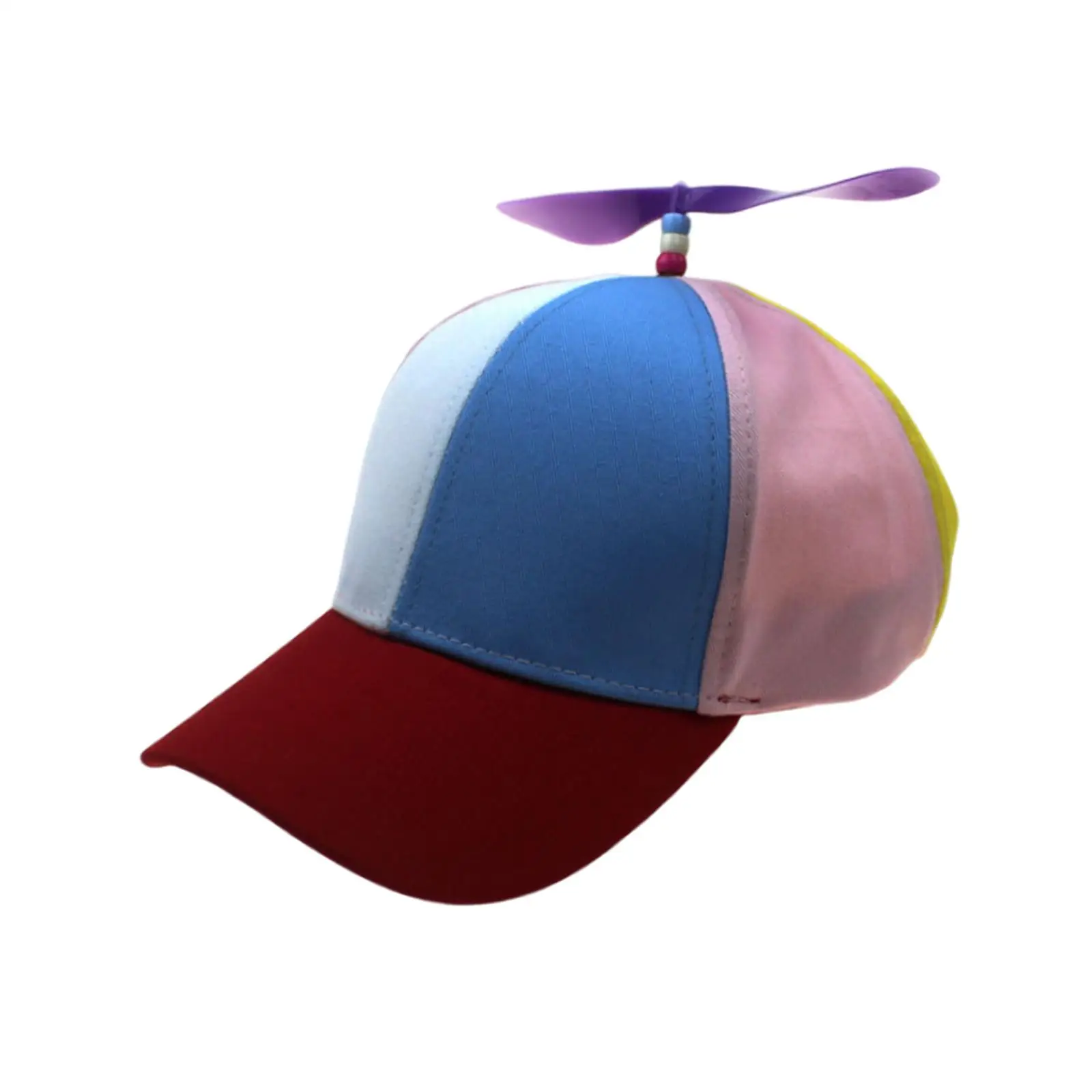 Propeller Hat Helicopter Cap Rainbow Top Hat Baseball Cap for Party Fancy Dress Outdoor