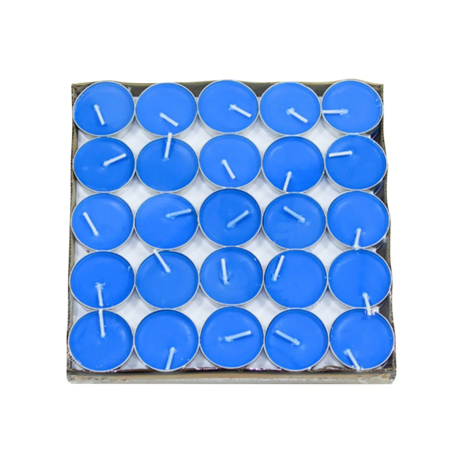 50 قطعة شمعة الروائح المستديرة عيد ميلاد رومانسية جو دخاني هدية الدعائم الزفاف الديكور الشاي شمعة ضوء الشاي الشمع