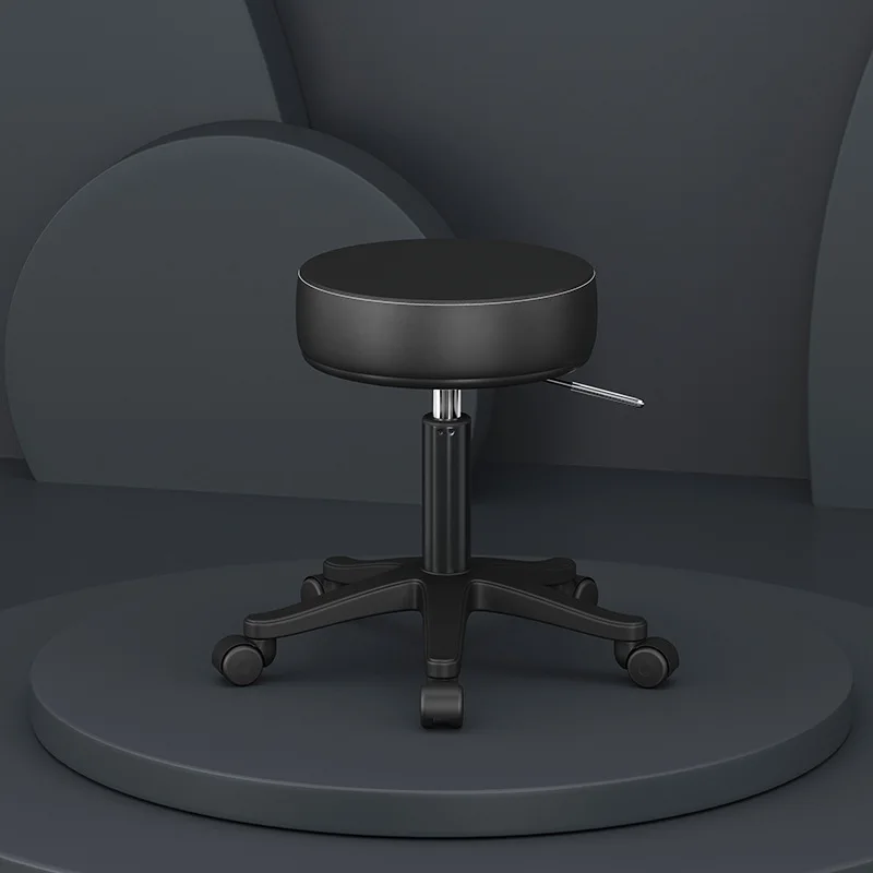 

Rotating Hairdressing Stool Wheels Portable Simple Professional Barber Chair Styling Sillas Giratoria Barber Equipment MQ50BC