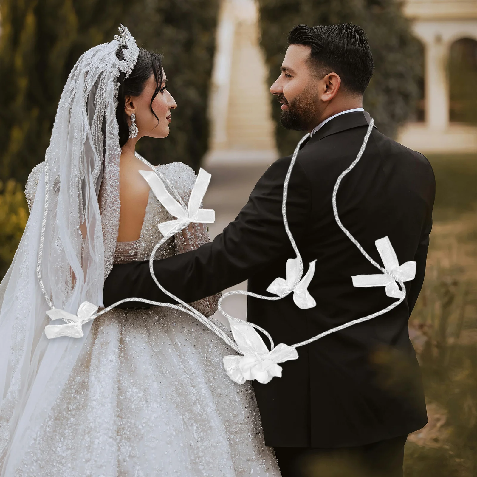 Bruiloft Lasso Touw Traditionele Westerse Stijl Ceremonie Koord Symbool van Liefde Bond Elegante Bruids Bruiloft Accessoires Decoraties