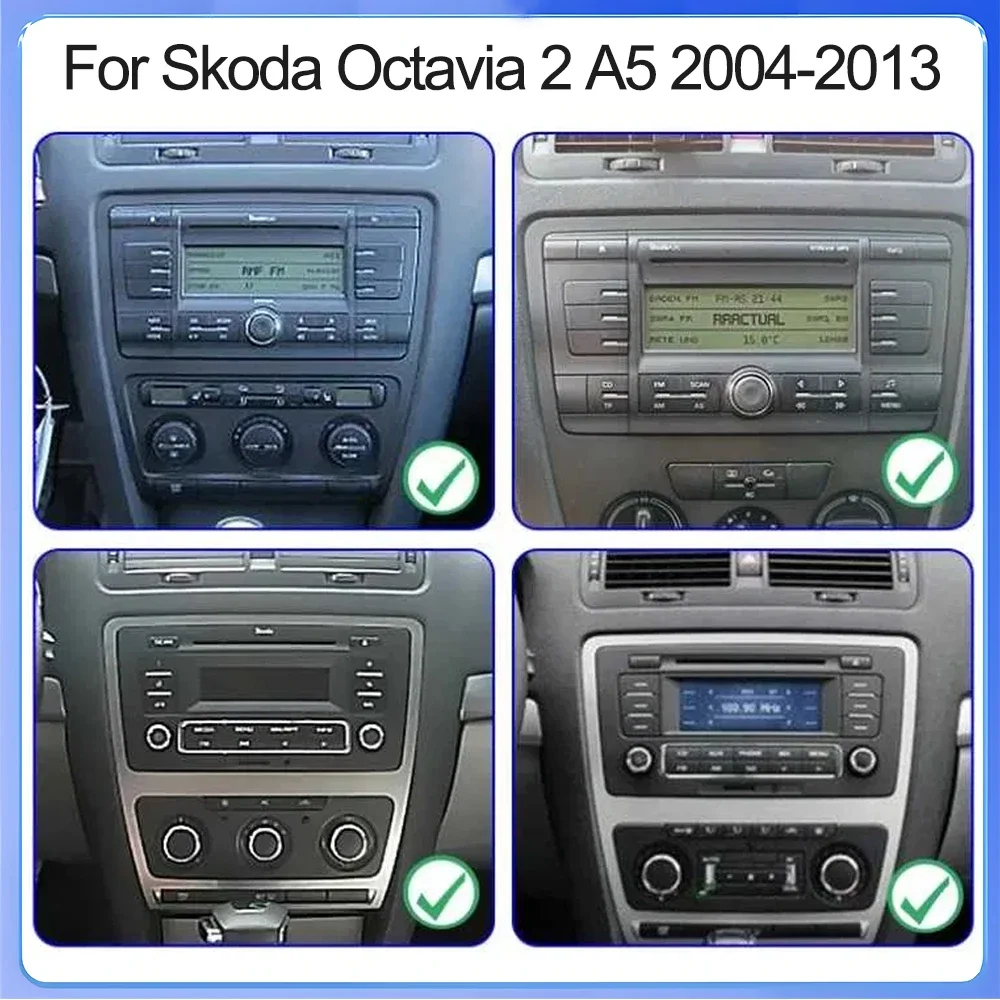 2026 new! ISUDAR Android Car Radio Player Multimedia For Skoda Octavia A5 2008-2013 Stereo 8 Core GPS Carplay auto Qualcomm6115