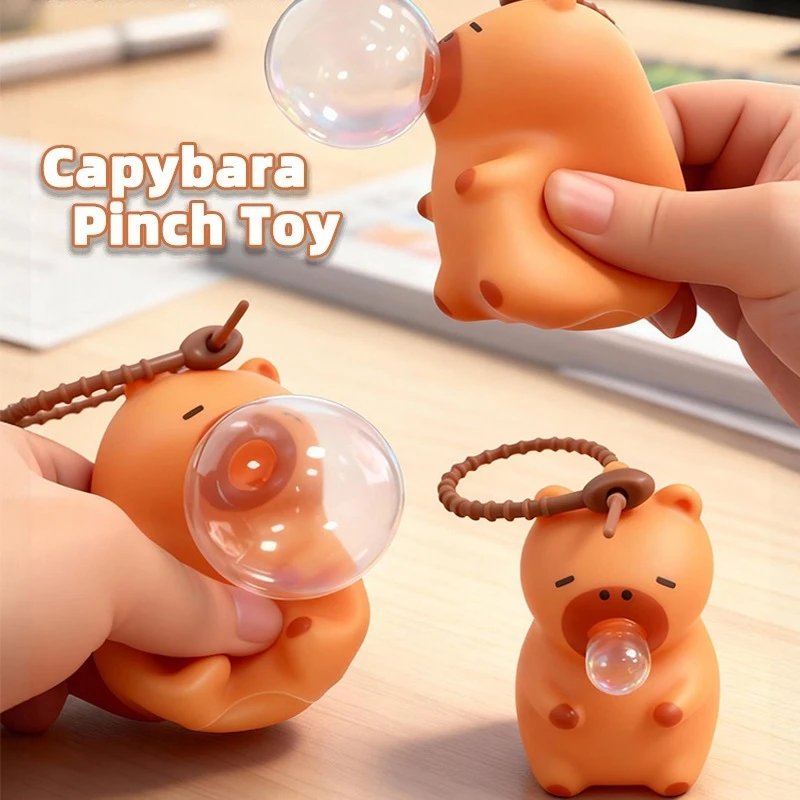 

Капибара, щепотка, игрушка, сжимающий пузырь, забавные игрушки для снятия стресса, украшение, брелки для рюкзака, игрушки-непоседа