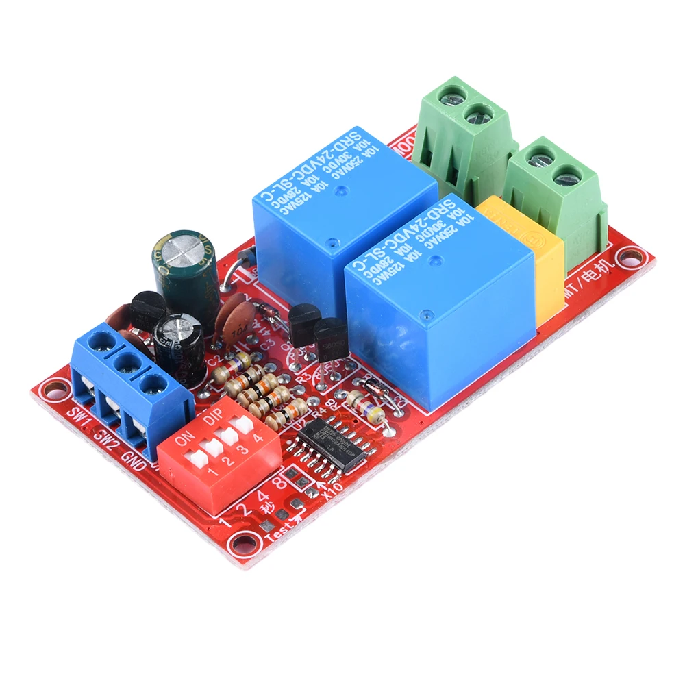 DC5V/12V/24V Motor Controller Relay Board Forward Reverse Control Limit Start Stop Switch Pusher Electric Curtain Automatic Door