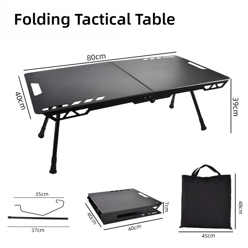 Outdoor Folding Tactical Table Portable Aluminum Alloy IGT Table Ultralight Multifunctional Adjustable Tactical Table New