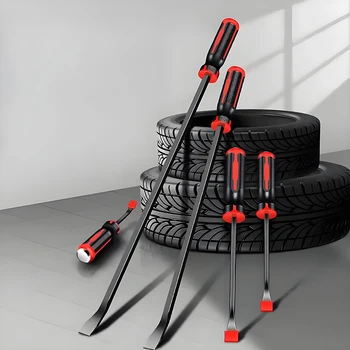 18 inch multi-function tire long crowbar 30 degree tire spare tire tool car pry bar heavy duty crowbar Cv-R hand lifting tools