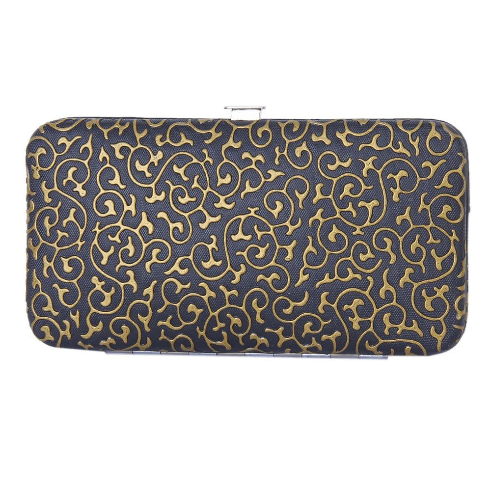 ชุดอุปกรณ์ดูแลเล็บมือและเล็บเท้า 12 ชิ้น ทำจากสแตนเลส พร้อมกระเป๋าพกพา ลายพืช สำหรับมืออาชีพ