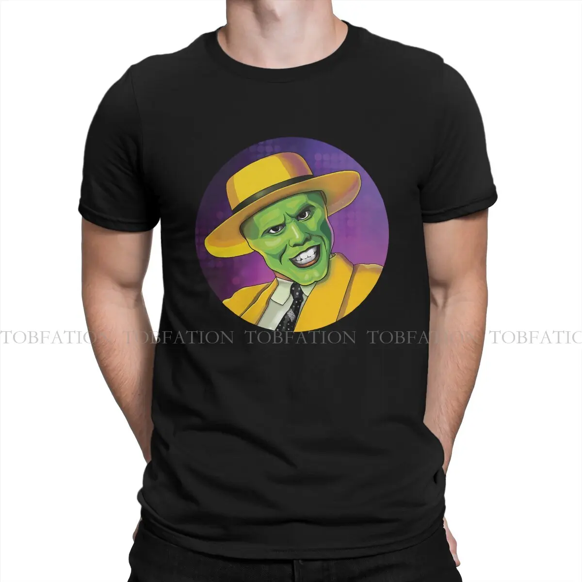 The Mask Movie 100% Cotton TShirt Stanley Ipkiss Classic T Shirt Oversized Men Clothes Printing Trendy