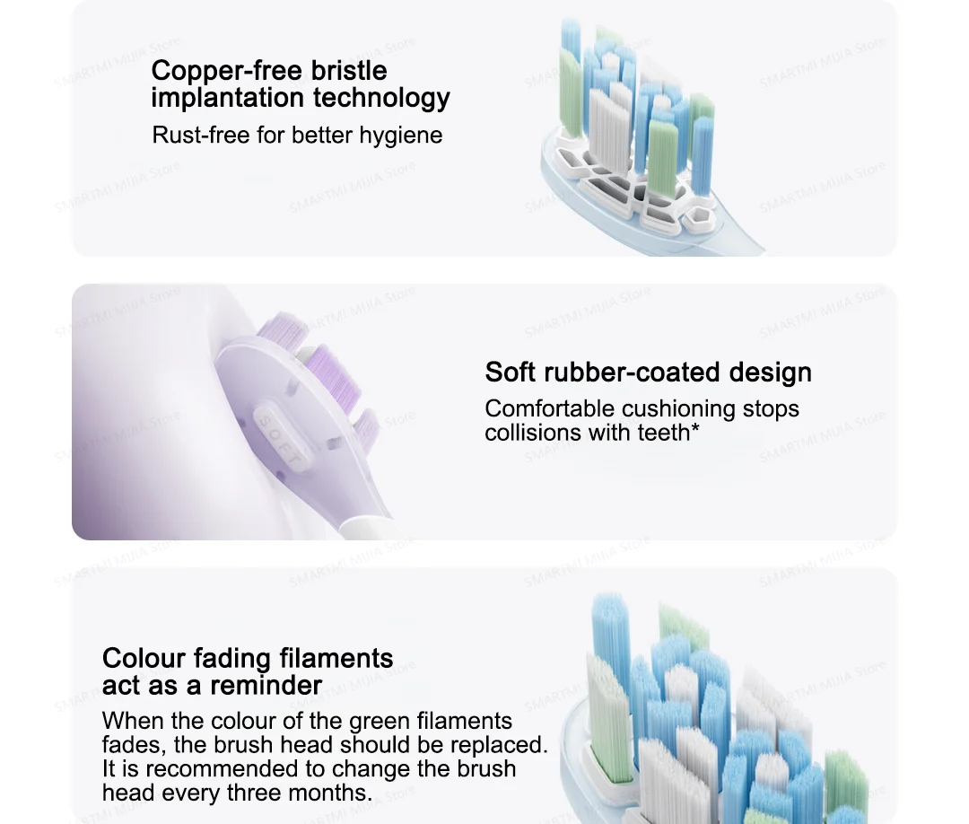 MIJIA Smart Servo-Oscillation Electric Toothbrush Pro, IPX8 Waterproof & Travel Lock, 180-Day Long Battery Life, App Control