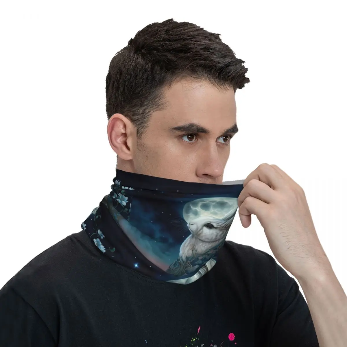 Konijn Sjaal Halsdoek Hals Mondmasker Polyester