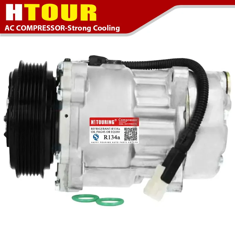 SD7V16 Compressor for CITROEN XANTIA PEUGEOT 306 406 806 EXPERT 6453FE 6453GA 6453L5 9613260680 9640486480 1106 1227 1218  1238