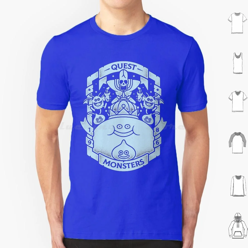 Camiseta Quest Monsters de talla grande, 100% algodón, Dragon Quest, juegos, videojuegos, consola de videojuegos, Rol, Rpg