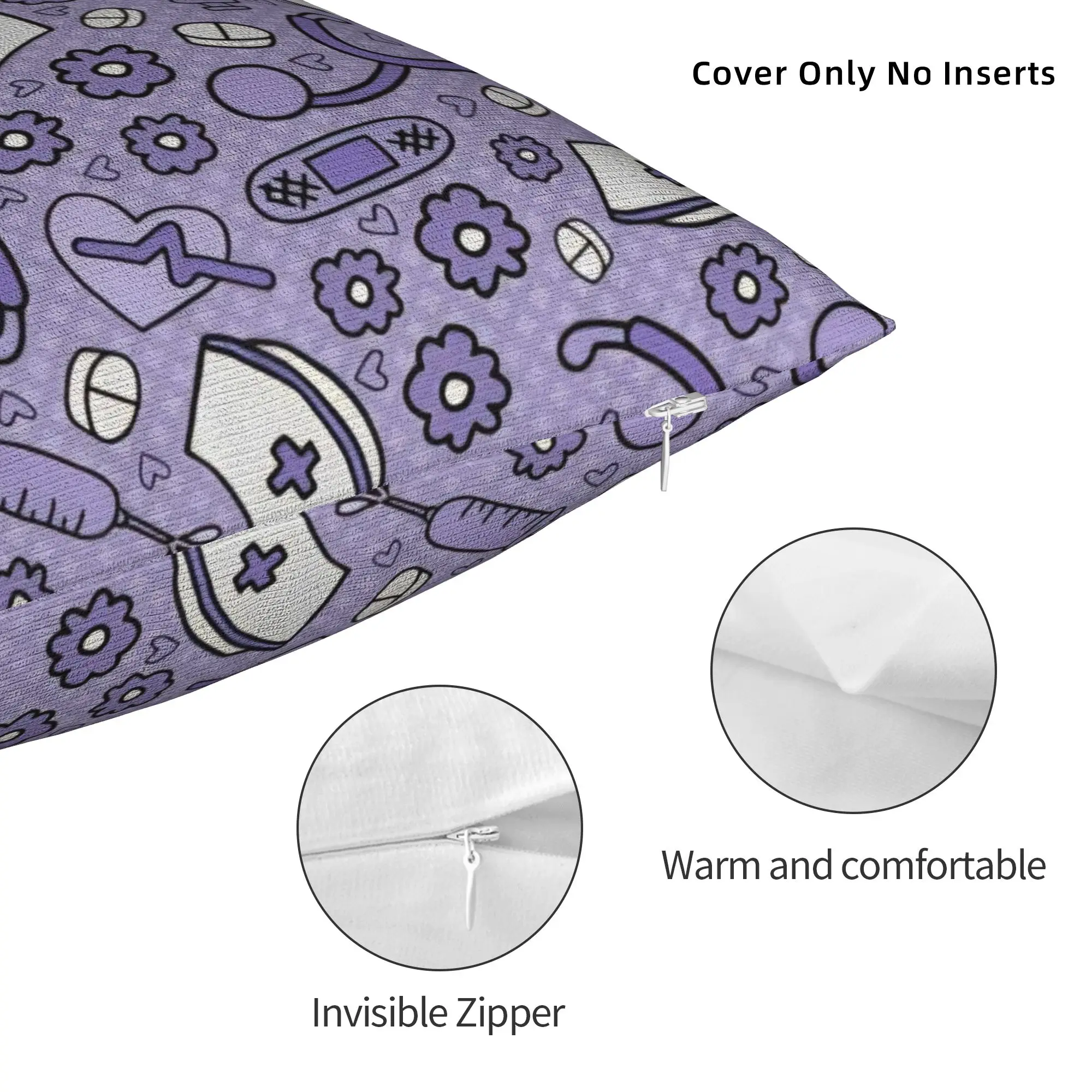Anesthesia Anesthesiology Medical Pillowcase Printed Polyester Cushion Cover Decorative Anesthetist Throw Pillow Case Cover Home