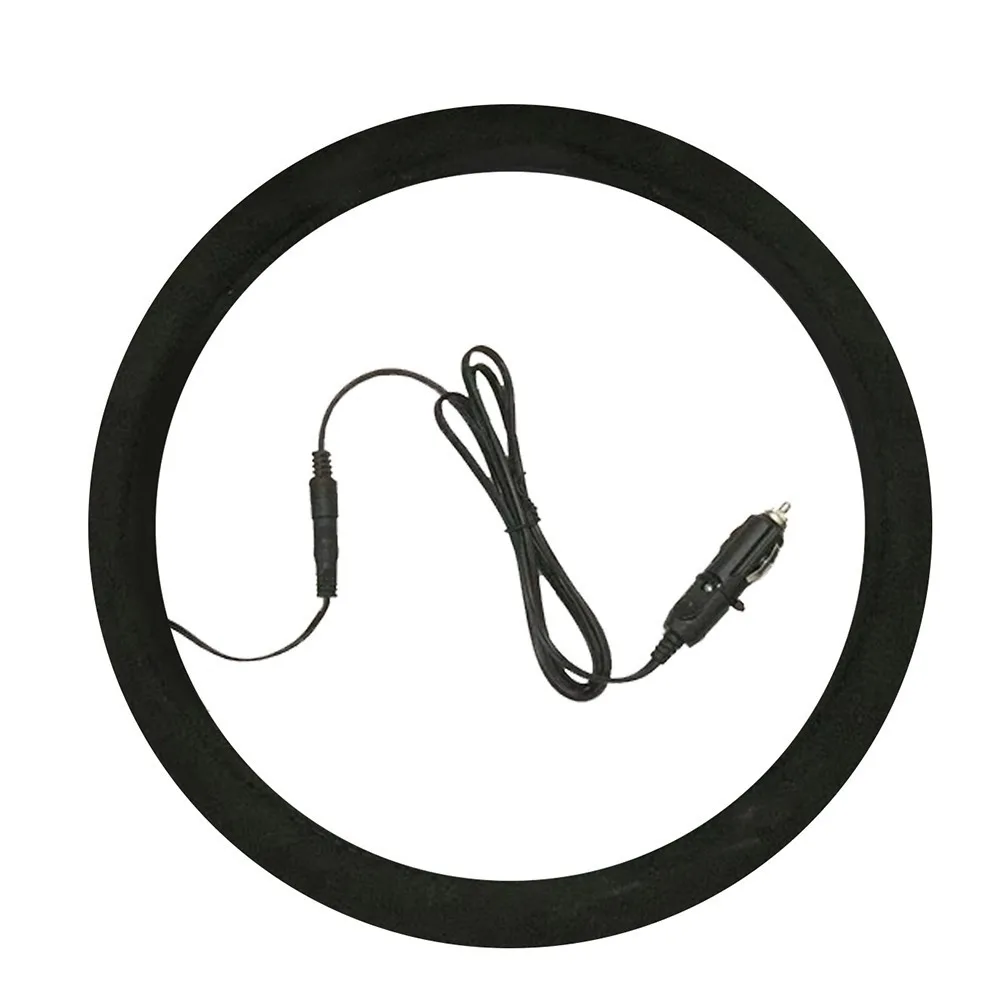 

Fast Heat Car Steering Wheel Cover Warm Alternative Suede Steering Wheel Sleeve Non-slip Heated Design Wrap Covers Winter