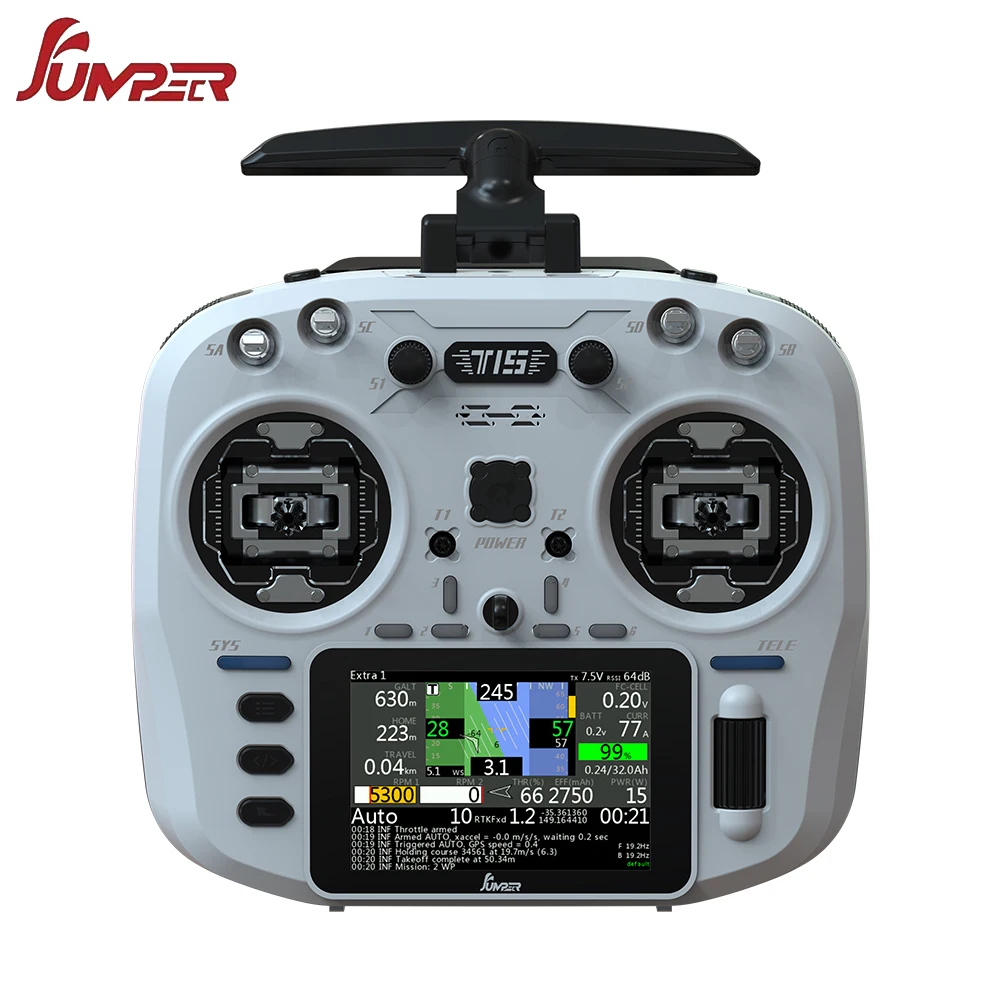 Imagem -06 - Jumper T15 Expresslrs Edge Controlador de Rádio Hall Sensor Gimbals 10w Carregamento Rápido Fpv Drone 3.5 Touch Screen 2.4ghz 1w