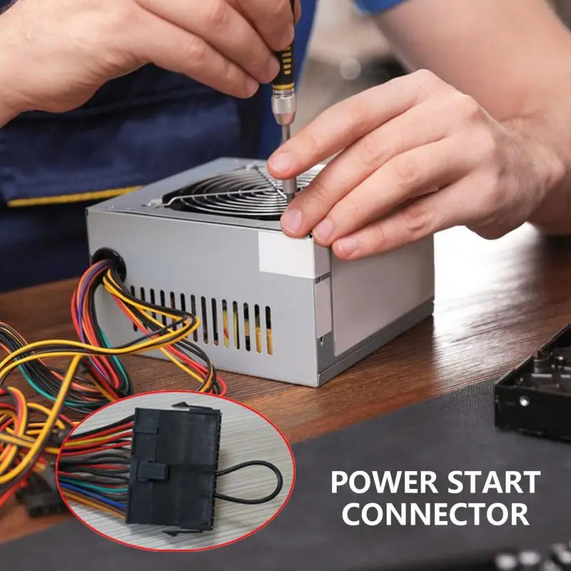 Desktop Motherboard Abastecimento Cabo, PC Abastecimento, Computador Motherboard, durável e fácil de instalar, 24 Pin Módulo