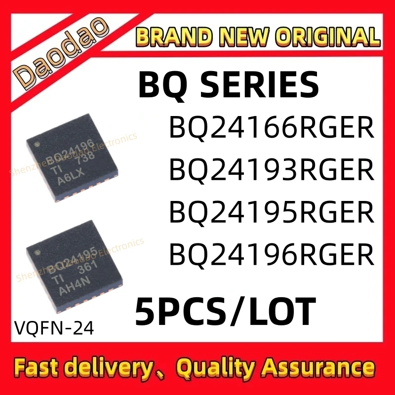 Quality New BQ24166RGER BQ24193RGER BQ24195RGER BQ24196RGER BQ24166 BQ24193 BQ24195 BQ24196 IC MCU chip VQFN-24