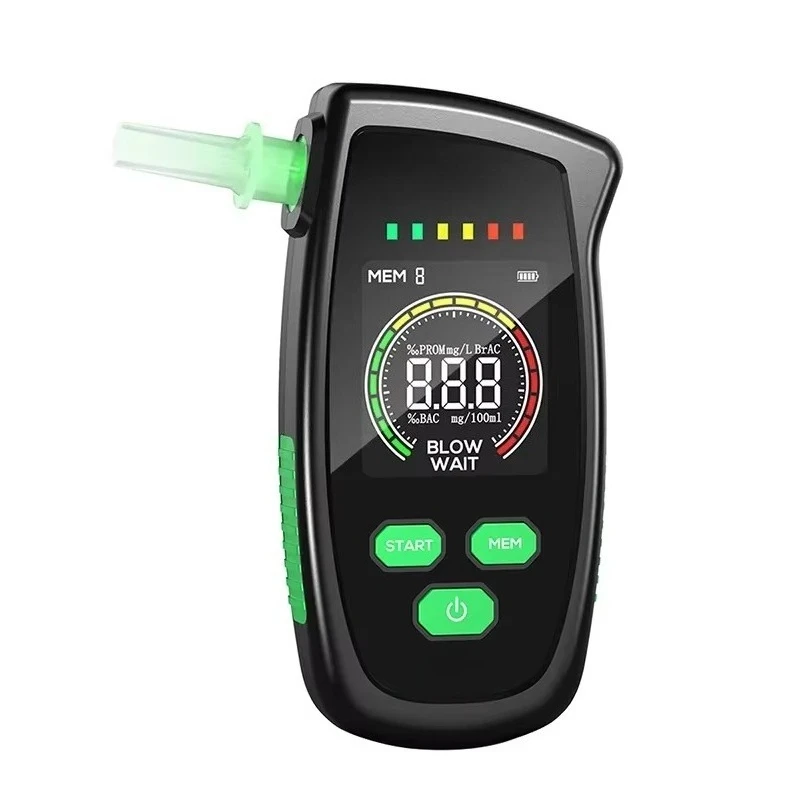 RD900 Rechargeable High Accuracy Precision Alcohol Detector Semiconductor Sensor Sound Light Alarm 200x50x70mm Supports Custom