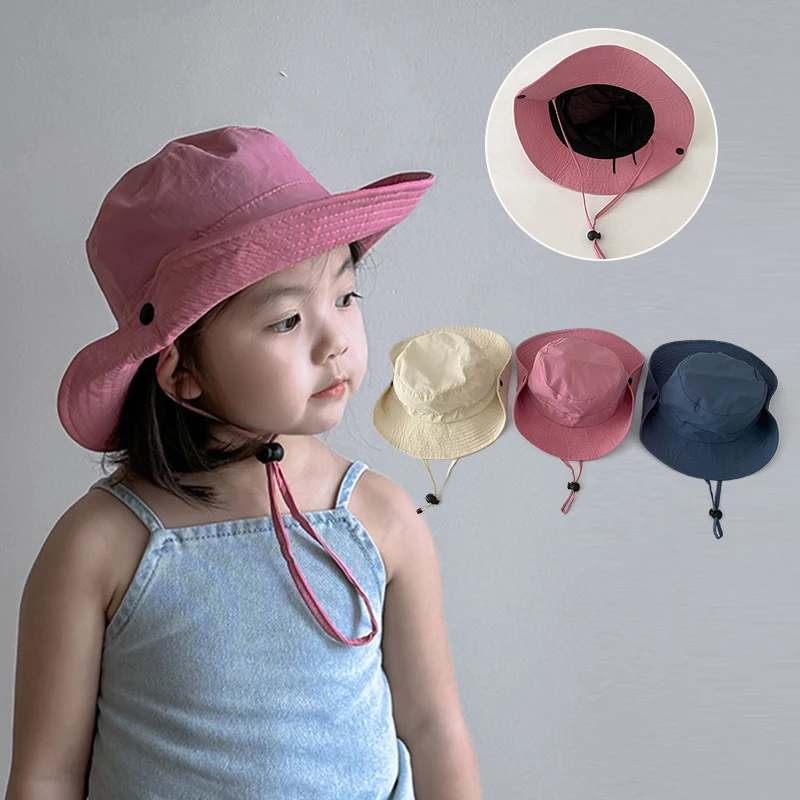 

Western Children Outdoor Mountaineering Hat Kids Summer Quick Drying Sunshade Hats 2-6year Baby Fisherman Cap Travel Sun Visors