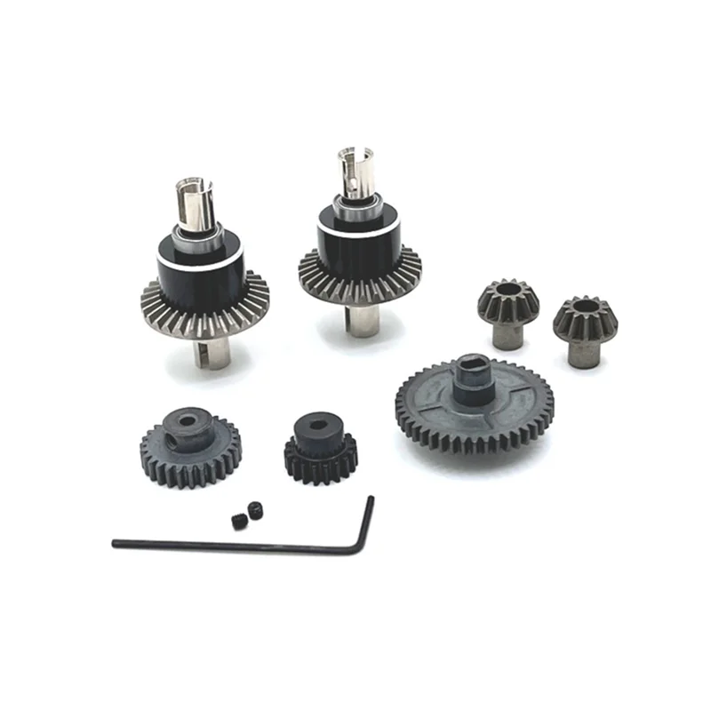 Metal Differential Motor Gears for Wltoys 144001 124016 124019 124007 RIaarIo XDKJ-001 XDKJ-006 AM-X12 RC Car Parts